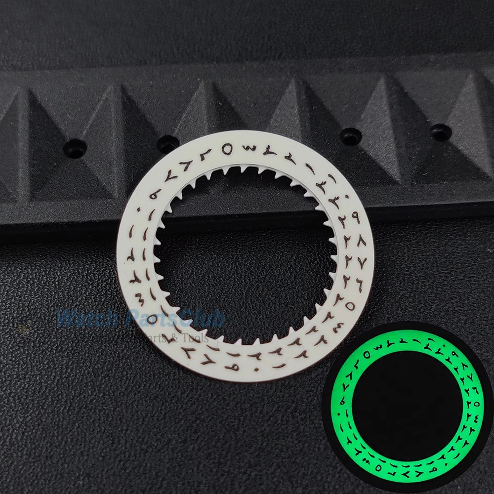 Green/Blue Luminous Arabic Datewheel for NH34 NH35 Movement 3H Date-Wheel
