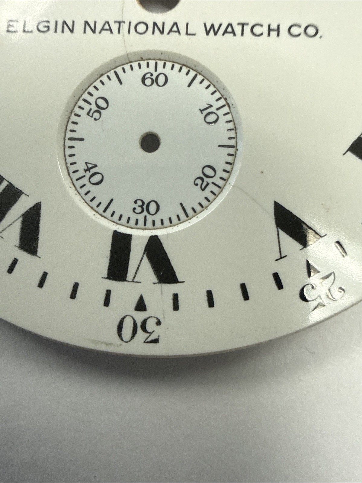 Elgin Deck Watch Marine Chronometer Up/Down Indicator 53mm Dial Not Perfect