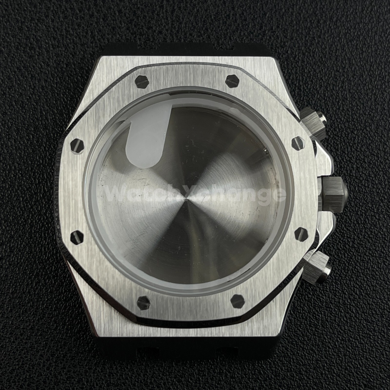 41mm Silver Royal Oak Style Stainless Steel Watch Case for VK63 Quartz Movement