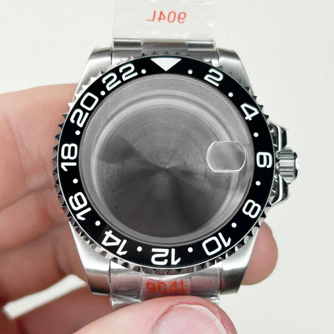 40mm Stainless Steel Watch Case Sapphire Glass Case for NH35 Mechanical Movement
