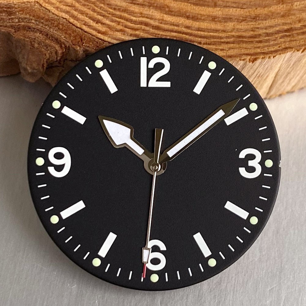 29mm Black/Beige Watch dial Face For NH35 ETA 2824 PT5000 Miyota 8215 Luminous