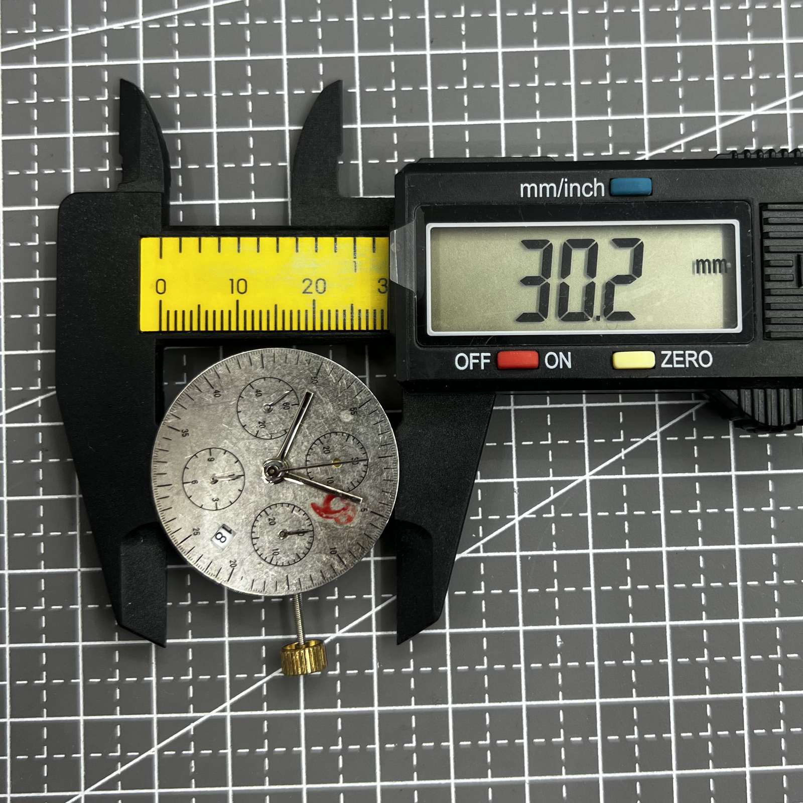 Black Dandong 7753 7750 Automatic Mechanical Movement Small Second@9