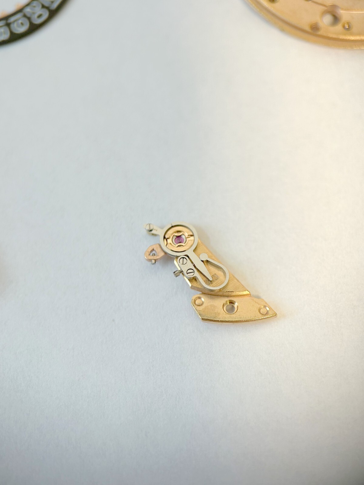 Omega Cal 565 Watch Movement Parts Balance Fork Wheel Spring Bridge Escapement 3