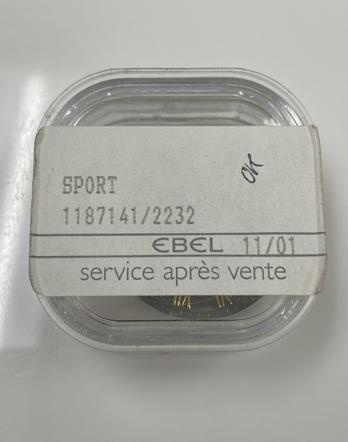 Original Ebel Sport Classic 9187141 9087132 Mens Gray/Gold Roman 26.5mm Dial