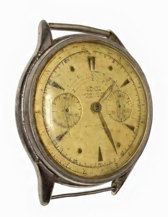 LANDERON 48 movement chronograph Cauny Prima for spare part steering wheel bad