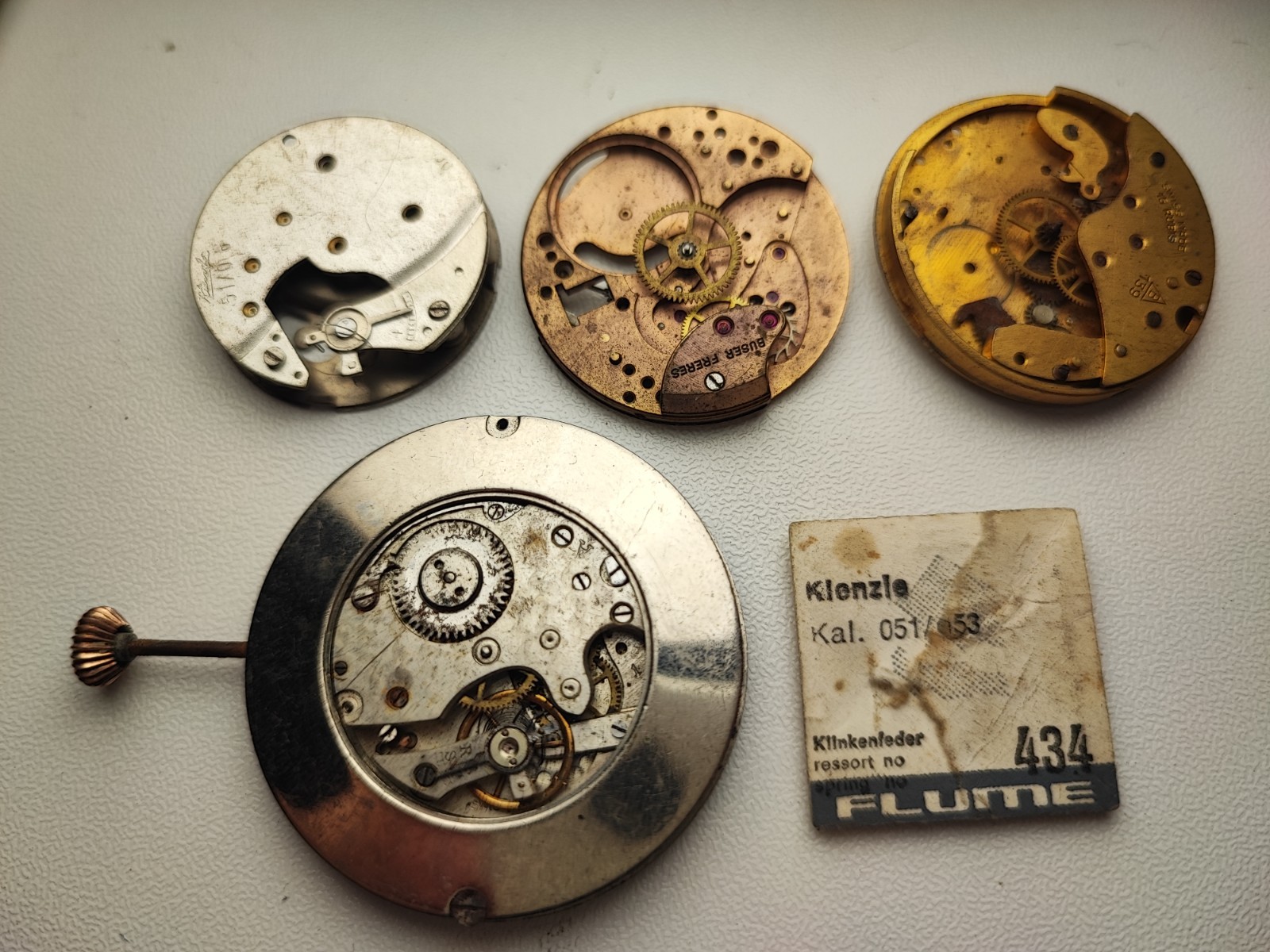 Kienzle 51/0 b Buser freres Buser B139 Pocket Watch Kienzle cal 051/053 434 lot