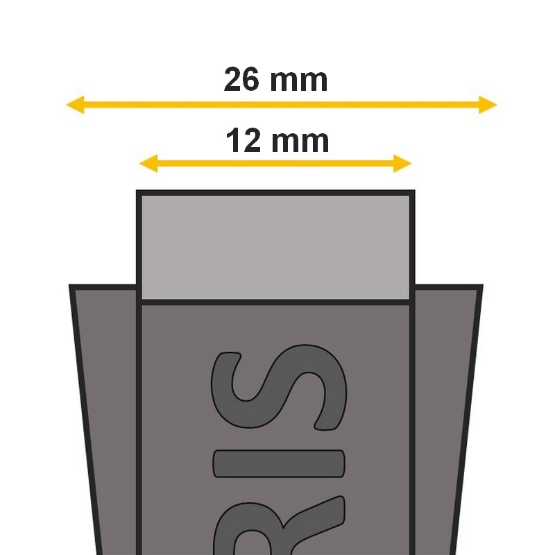 Genuine ORIS rubber strap 26 mm for ORIS Depth Gauge, blue incl. screws