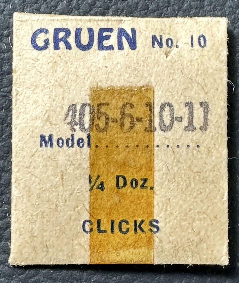 Gruen EB425 CAL405-6-10-11 1/4 DOZEN CLICKS GENUINE Watch Repair Part