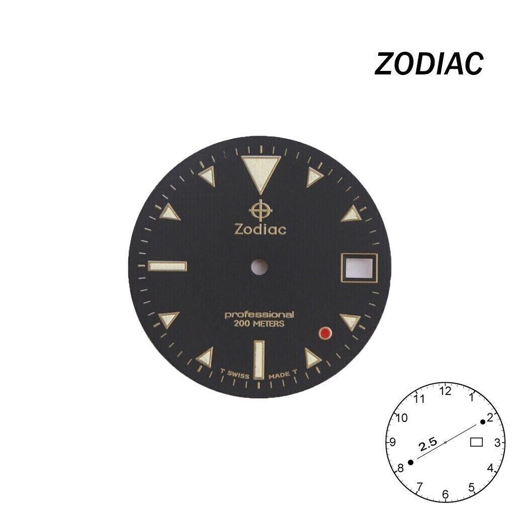 Zodiac Vintage Original Swiss Watch Dial Fit Eta 955.112 / 955.114 – 26.50 mm.