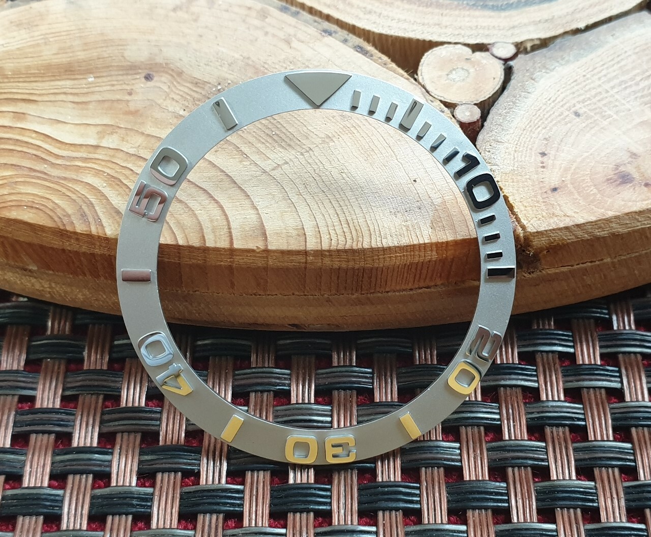 Silver Ceramic Yachtmaster style Bezel Insert for Seiko 6309 7002 SKX007 & SRPD