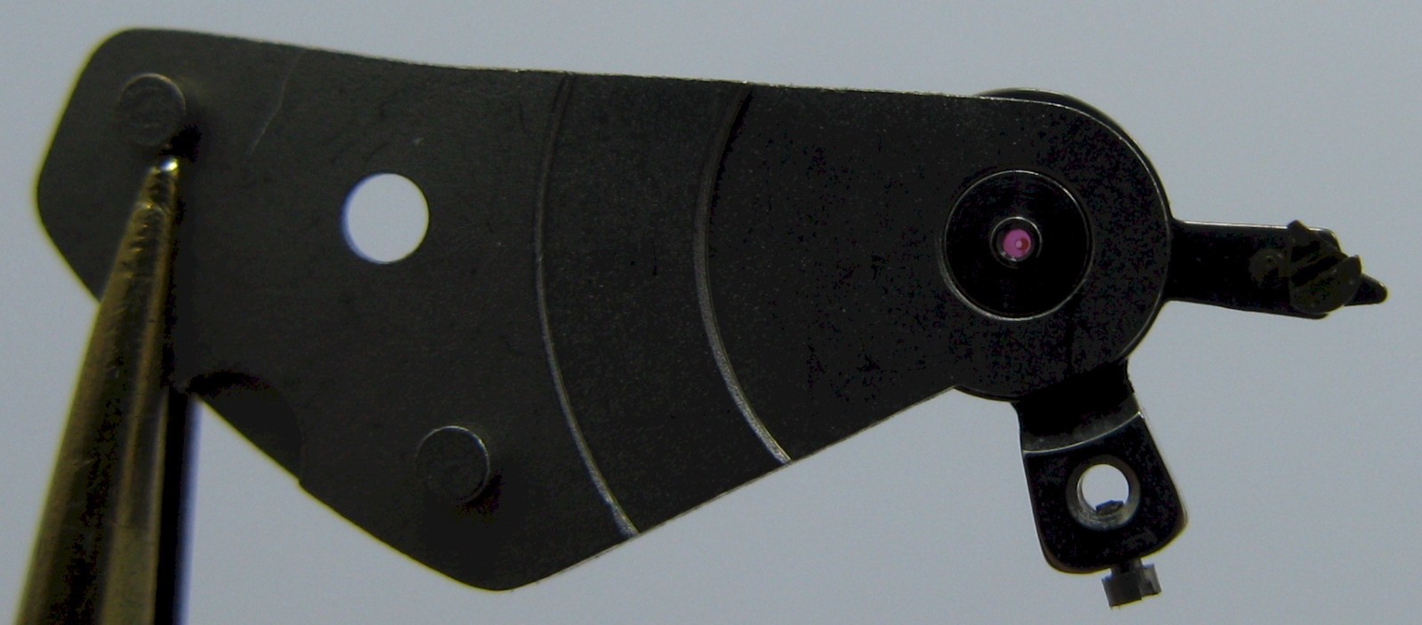 Poljot 3133 chronograph watch movement part complete balance wheel bridge