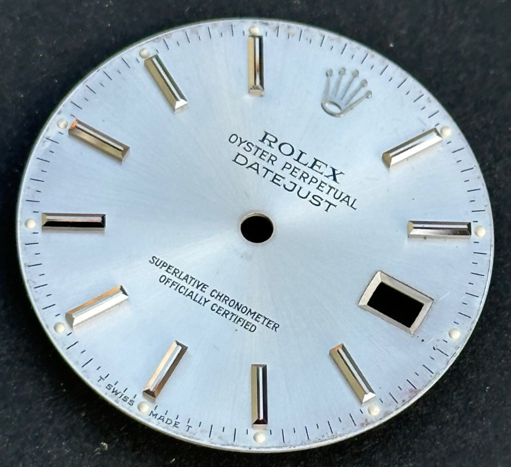 Vintage Rolex Oyster Perpertual Datejust Watch Dial For 36mm Case 16030 16014