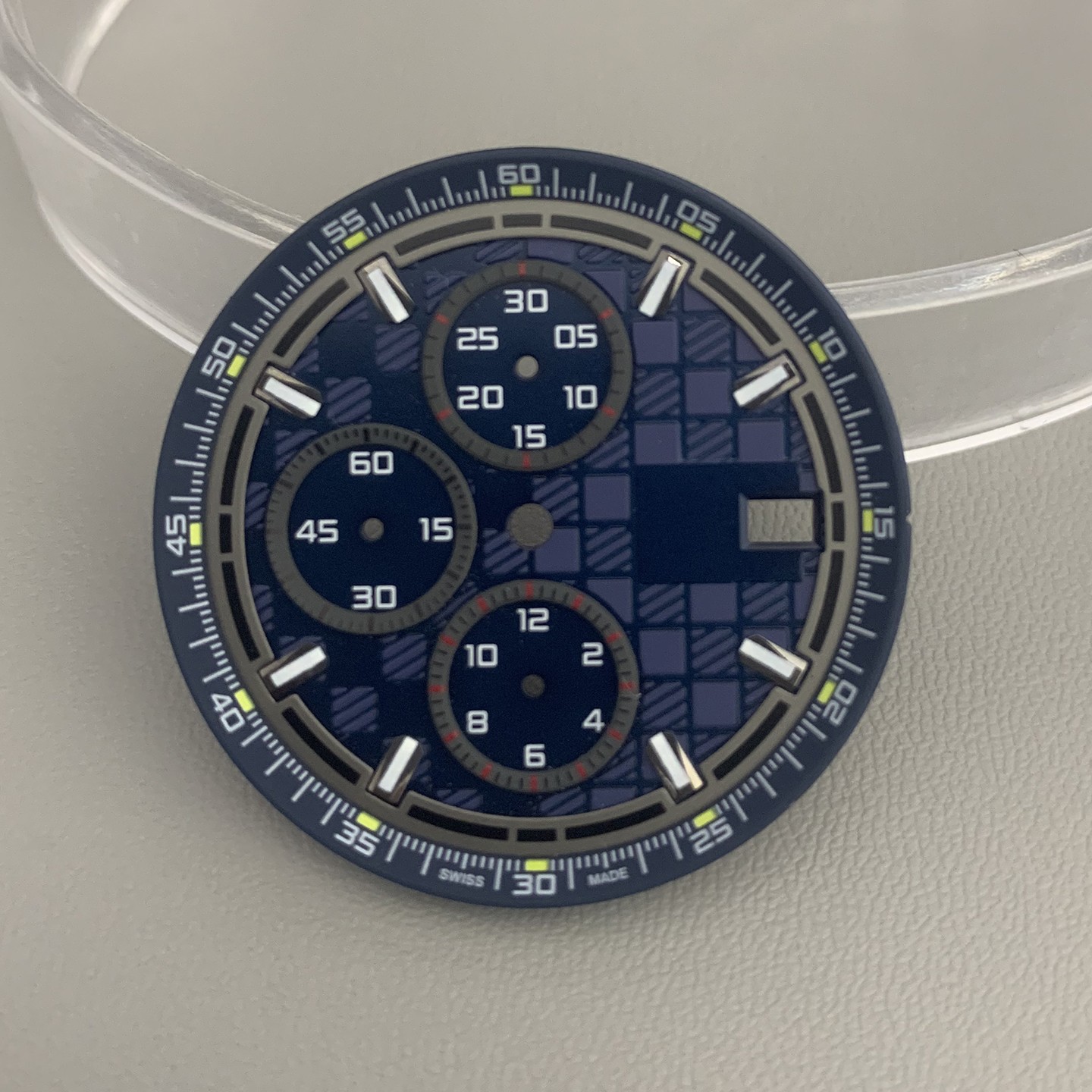 35.4mm VK63 Dial Multifunctional Luminous Dial Watch Part Fit VK63/VK67 Movement