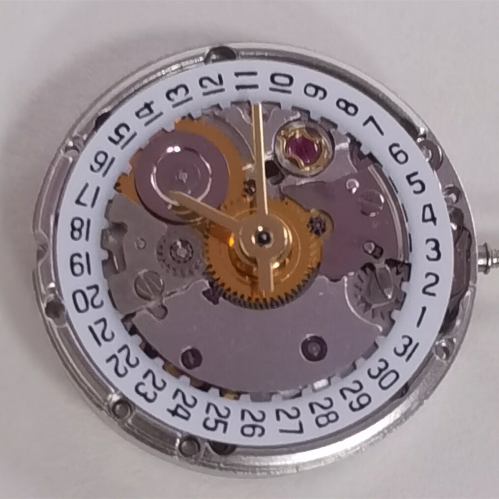 China Made Silver Watch Mechanical Movement Date At 3 Replacement of ETA2671