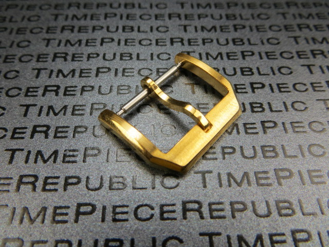 18mm Stainless Tang Watch Buckle Gold Plate for IWC Portugues Pilot Strap Band