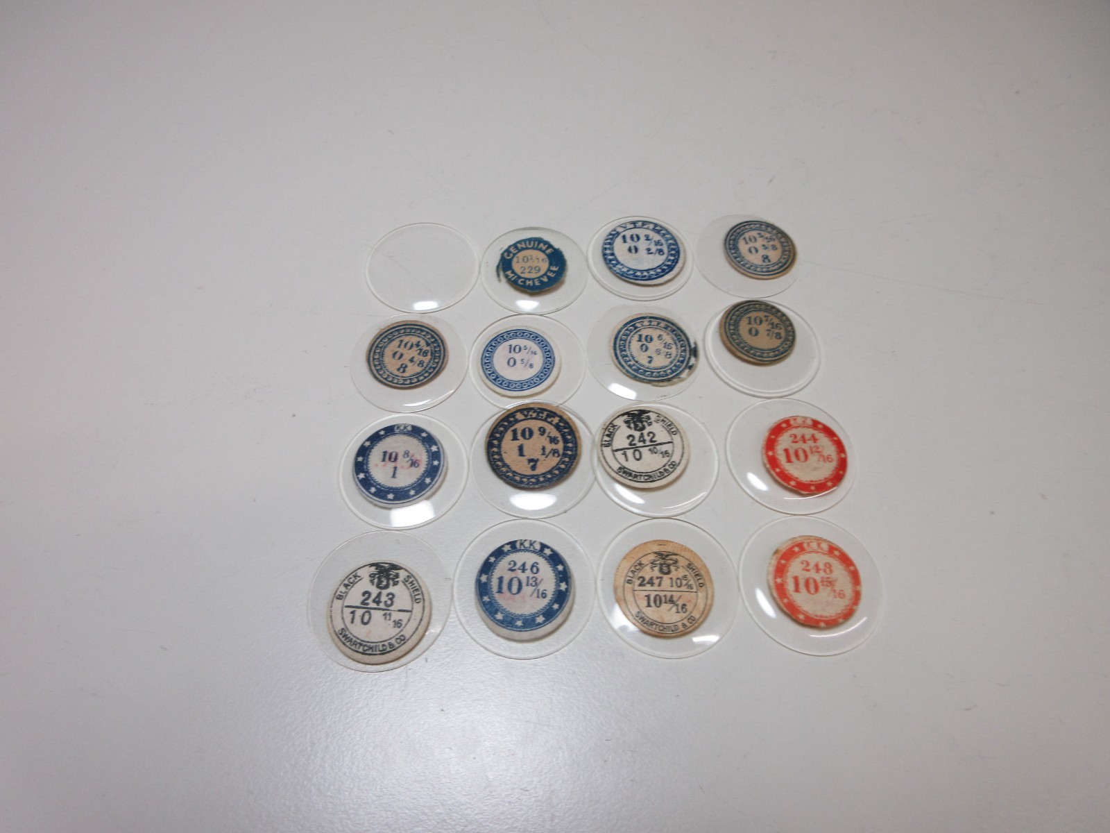LOT GLASS THICK & THIN POCKET WATCH CRYSTALS SIZE 10 REPLACEMENT PARTS #10