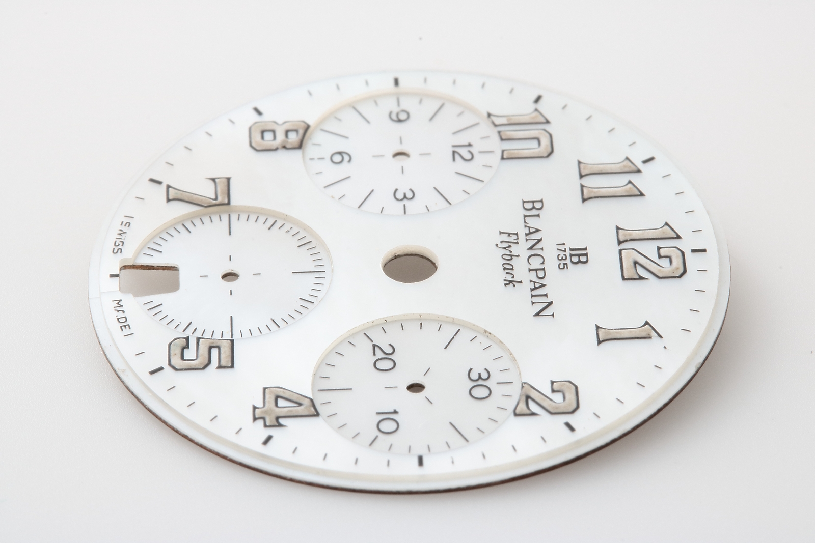 RARE Blancpain Flyback Chronograph Mother of Pearl Dial Watch Part WHITE MOP
