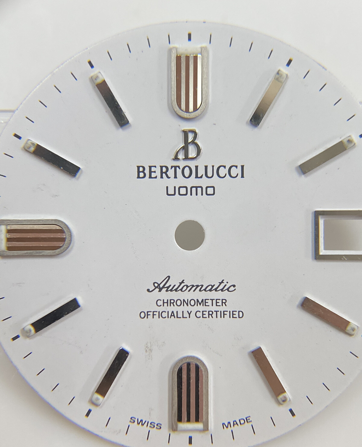 Original Bertolucci Uomo Automatic 28mm White Dial Ref: 884.55.41.10B