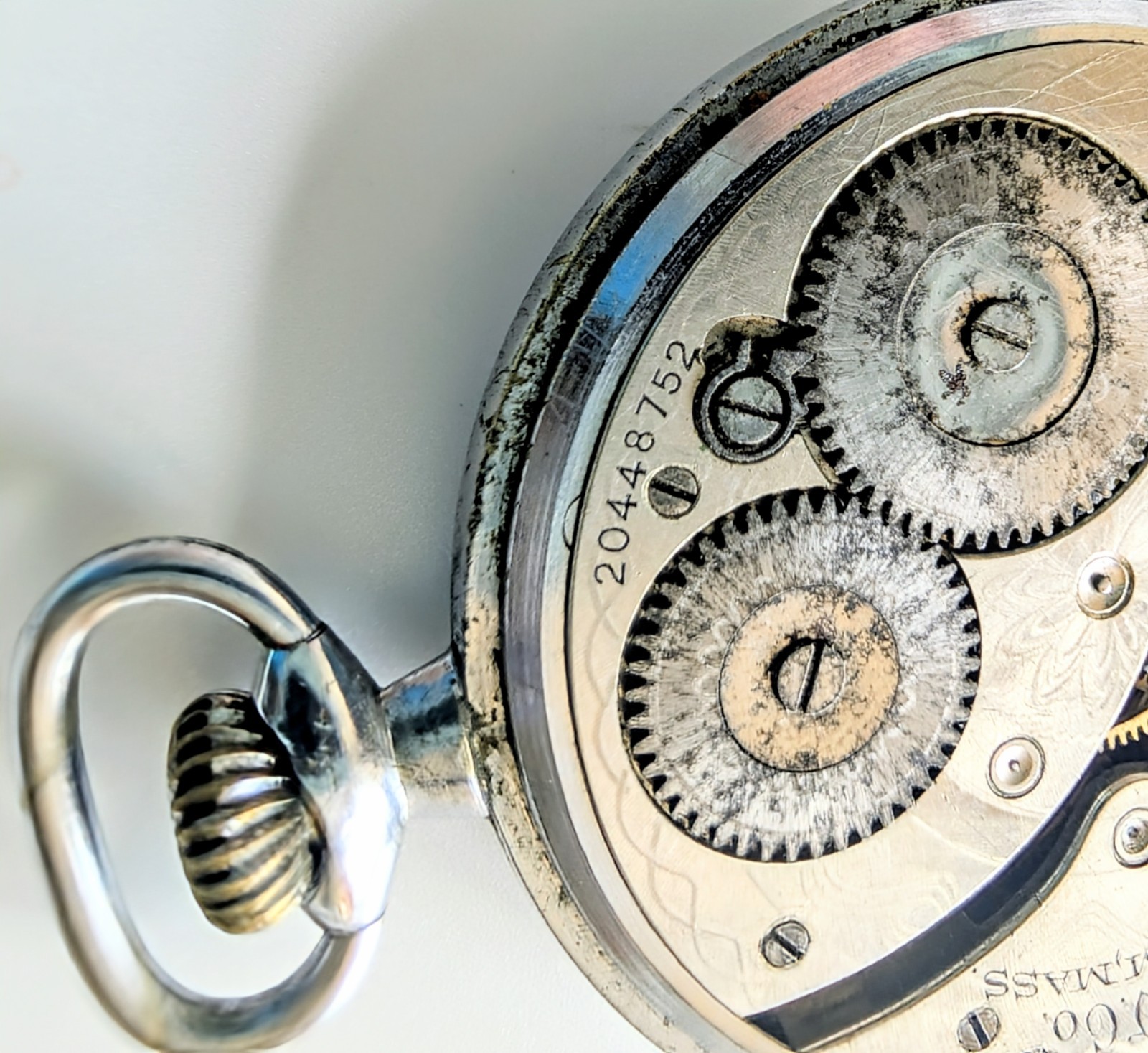 1915 Waltham Pocket Watch Movement 7J Grade 210 Model 1894 16s