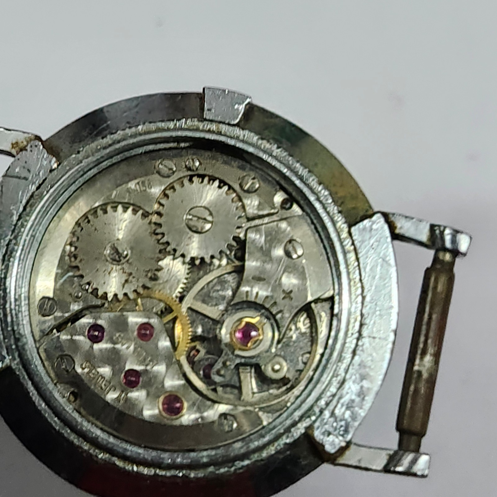 Milus 17 Jewels Manual Wind Swiss Watch Black Roman Dial – FOR REPAIR / PARTS
