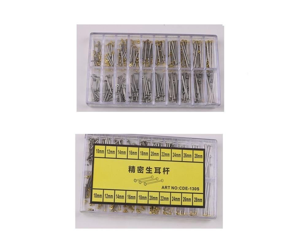 1.3mm Diameter Watch Spring Bar Tubes Pressure Lug Type for Ceramic Steel Band