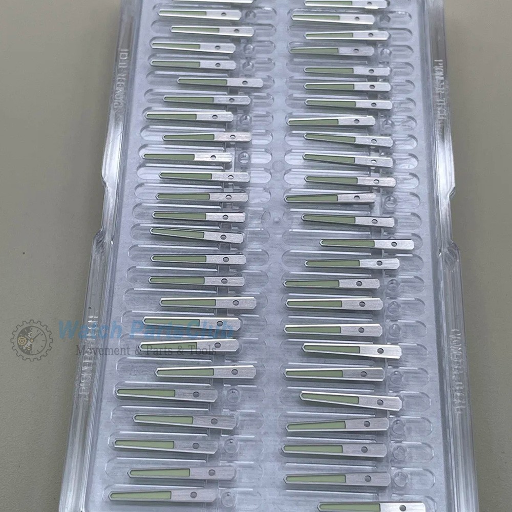 NH35 Watch Hands 8.3mm*11.5mm*12.6mm Stainless Steel C3 Green Luminous HandsSuit