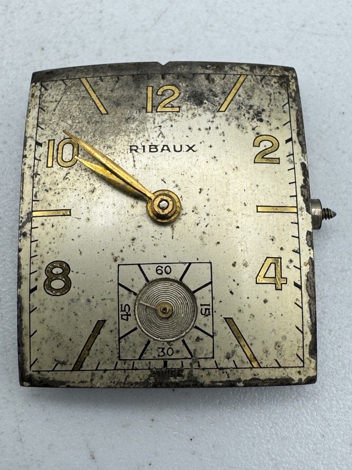 Vintage Longines Cal 370 Wristwatch Movement For Parts Or Repair