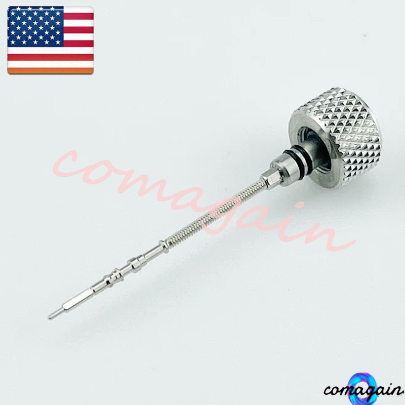1x For 7S26 NH35 NH36 SKX007 Silver Knurled Crown Mod Parts Polished Finish