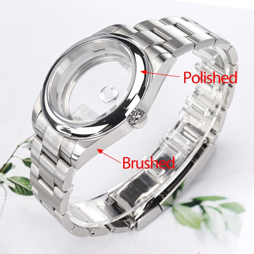 36mm/39mm Oyster Perpetual Watch Case Bracelet Steel For Seiko NH35 36 Movement