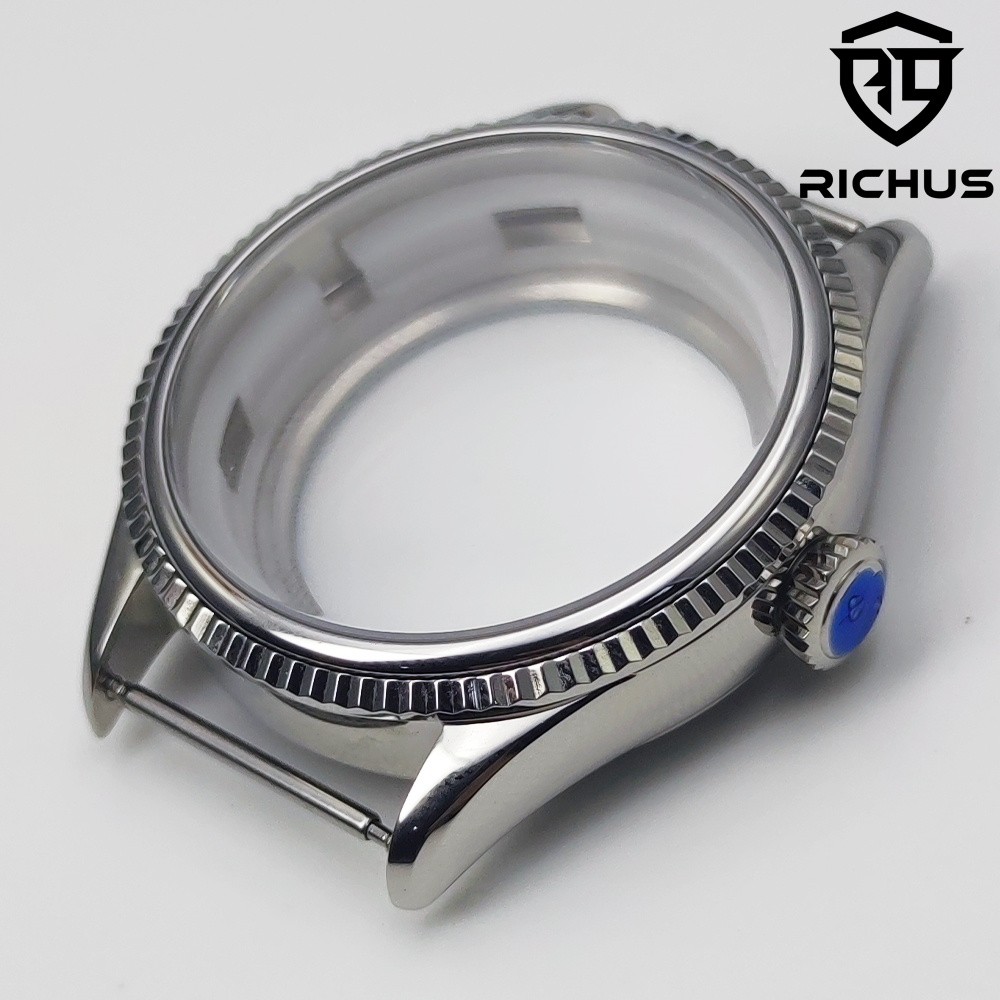 39mm Watch Case Sapphire Glass Fit NH34 NH35 NH36 ETA2824 PT5000 Movement