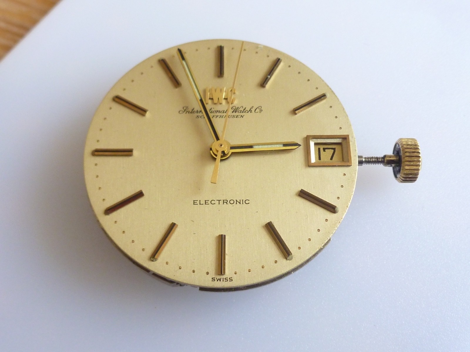 IWC 150 era 9162 Movement Vintage working good 30mm dial Electronic original