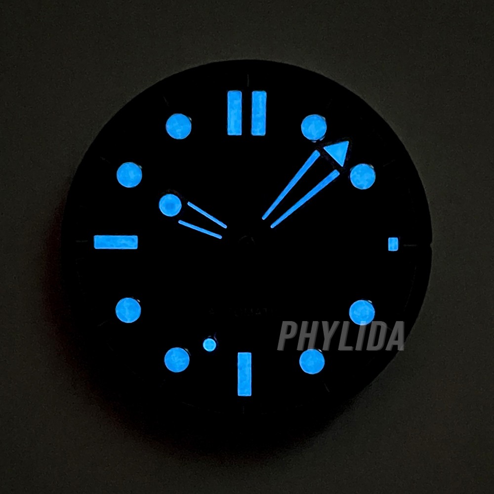 Blue 31mm Watch Dial with Hands for MIYOTA 8215 & Mingzhu DG2813 Movement