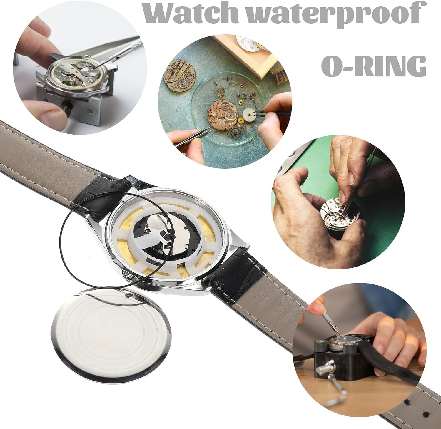 Durable 28 Pcs O Ring Gasket Set for Watch Repair – Waterproof and Easy Install