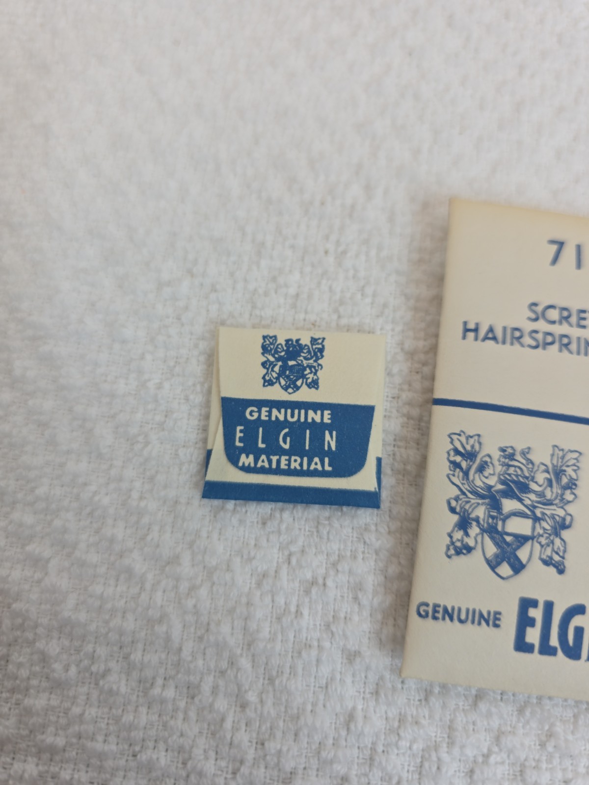 Genuine Elgin 3 Screws, Hairspring Stud #711 Watch Parts NOS