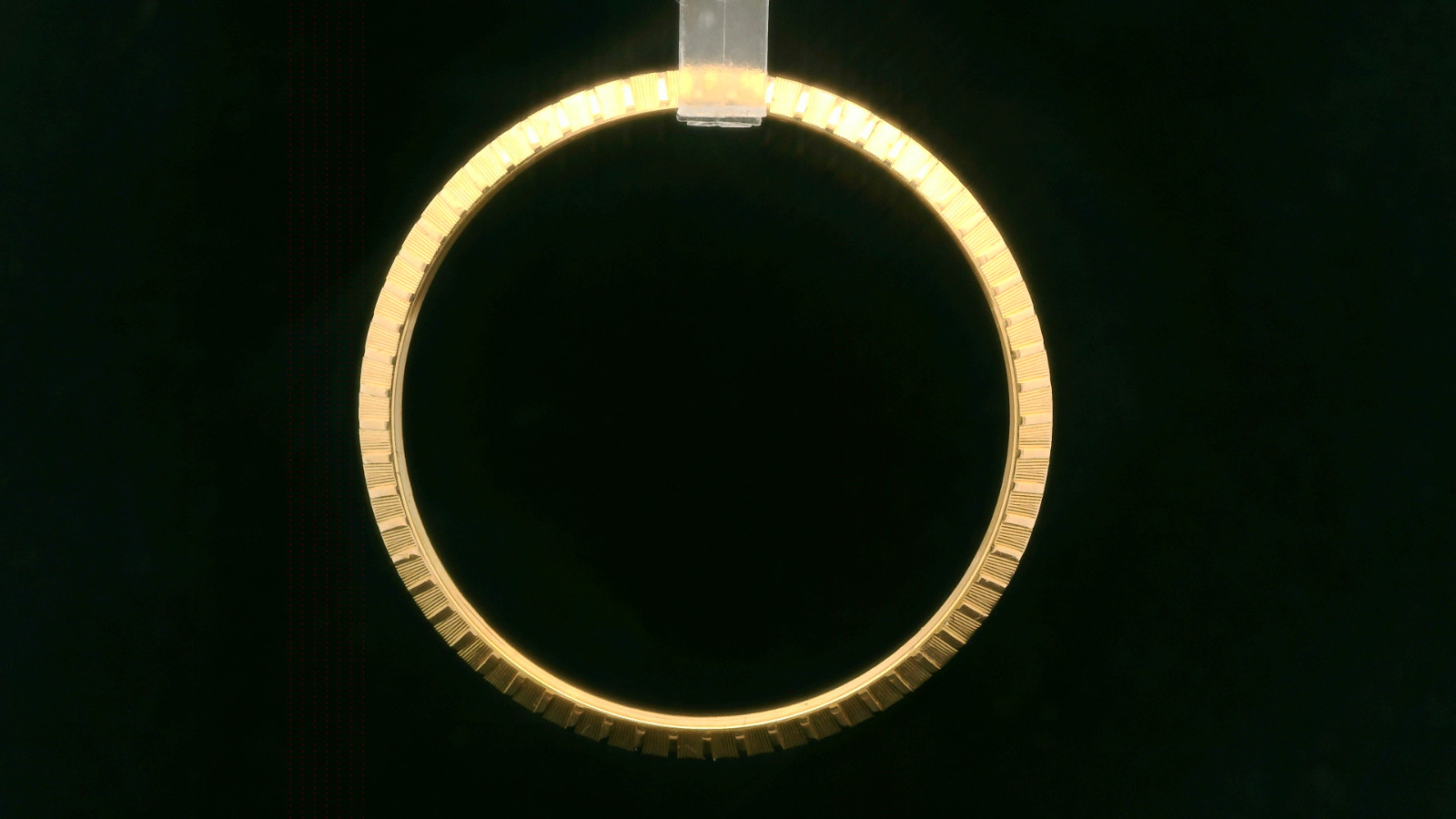 Original Rolex 18ct Yellow Gold 34mm Engine Turned Bezel – For a Rolex 1503