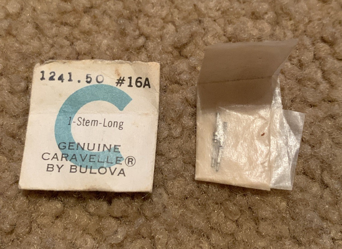 Caravelle By Bulova 1241.5O Stem Long #16A Vintage
