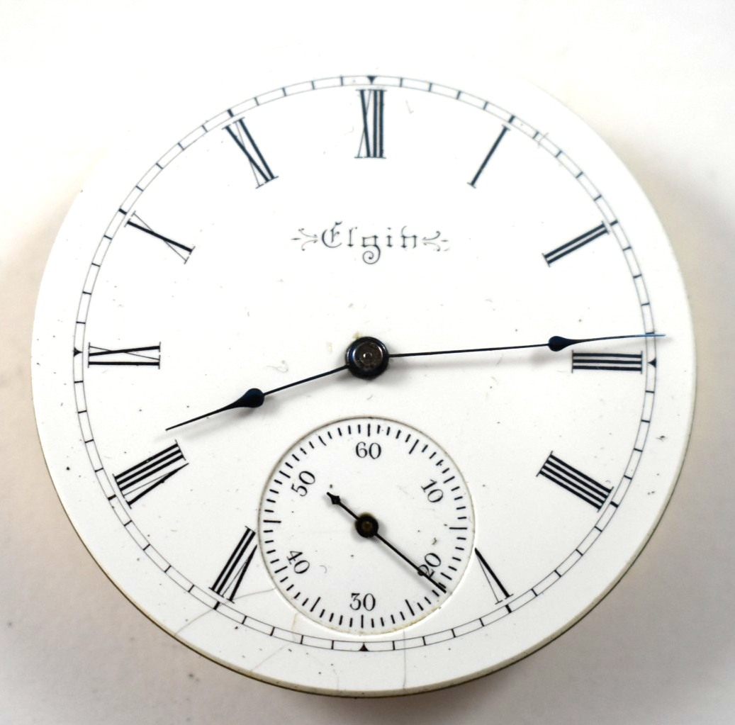 Vintage Elgin Grade 157 16s 7J OF Pocket Watch Movement lot.wq