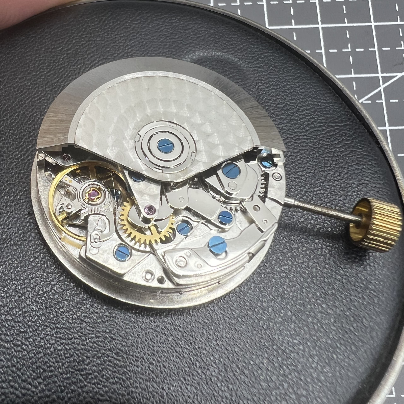 Black Dandong 7753 7750 Automatic Mechanical Movement Small Second@9