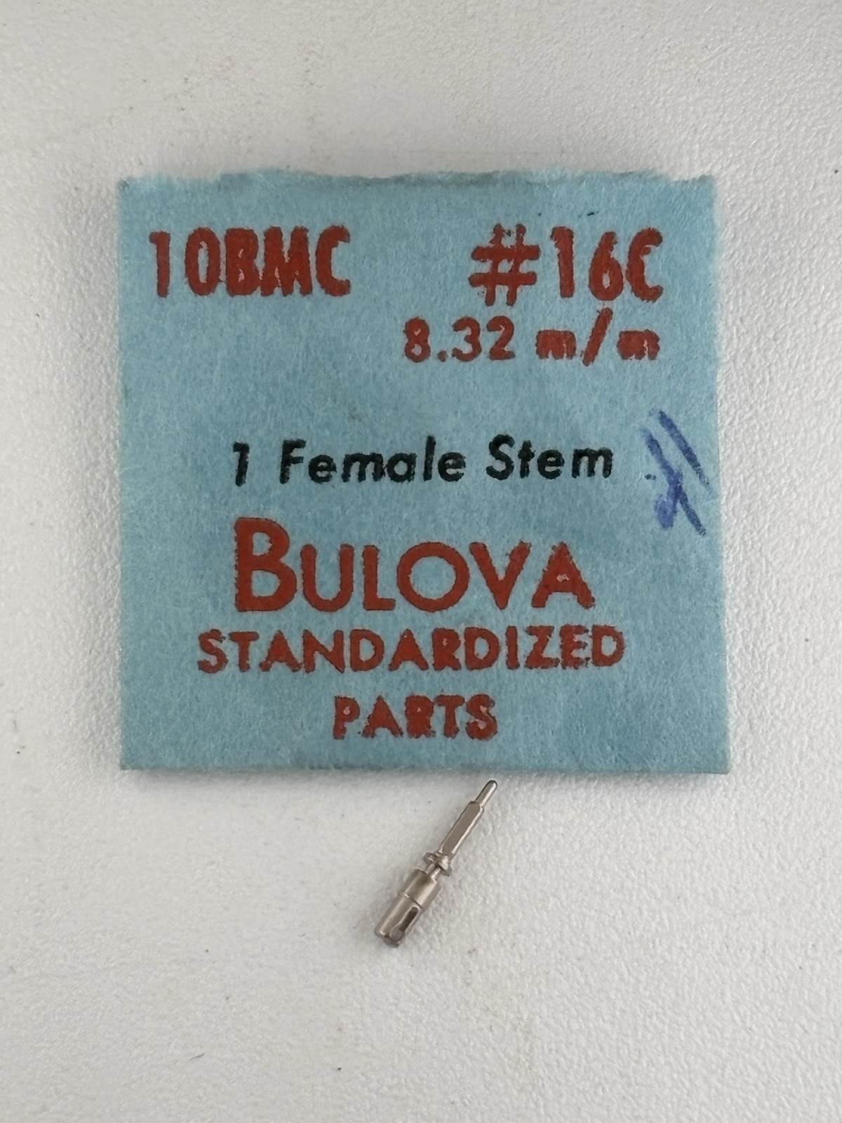 BULOVA 10BMC Winding Stem female 8.32 watch part #16C
