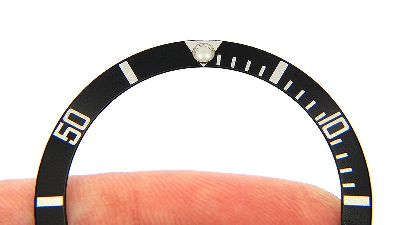 New Genuine Rolex Submariner No Date 14060 Black & Silver Watch Bezel Insert