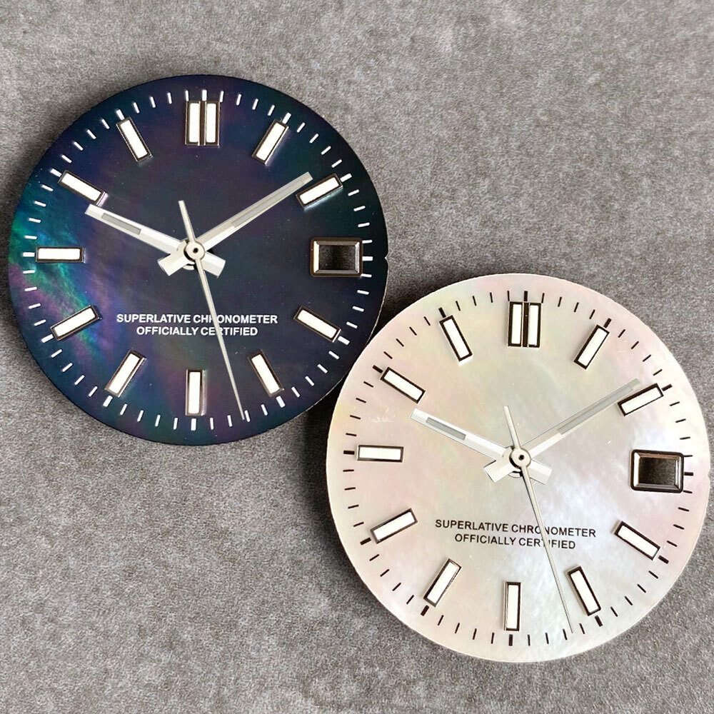 29mm high-quality mother of pearl watch modification parth Luminous for SEIK nh