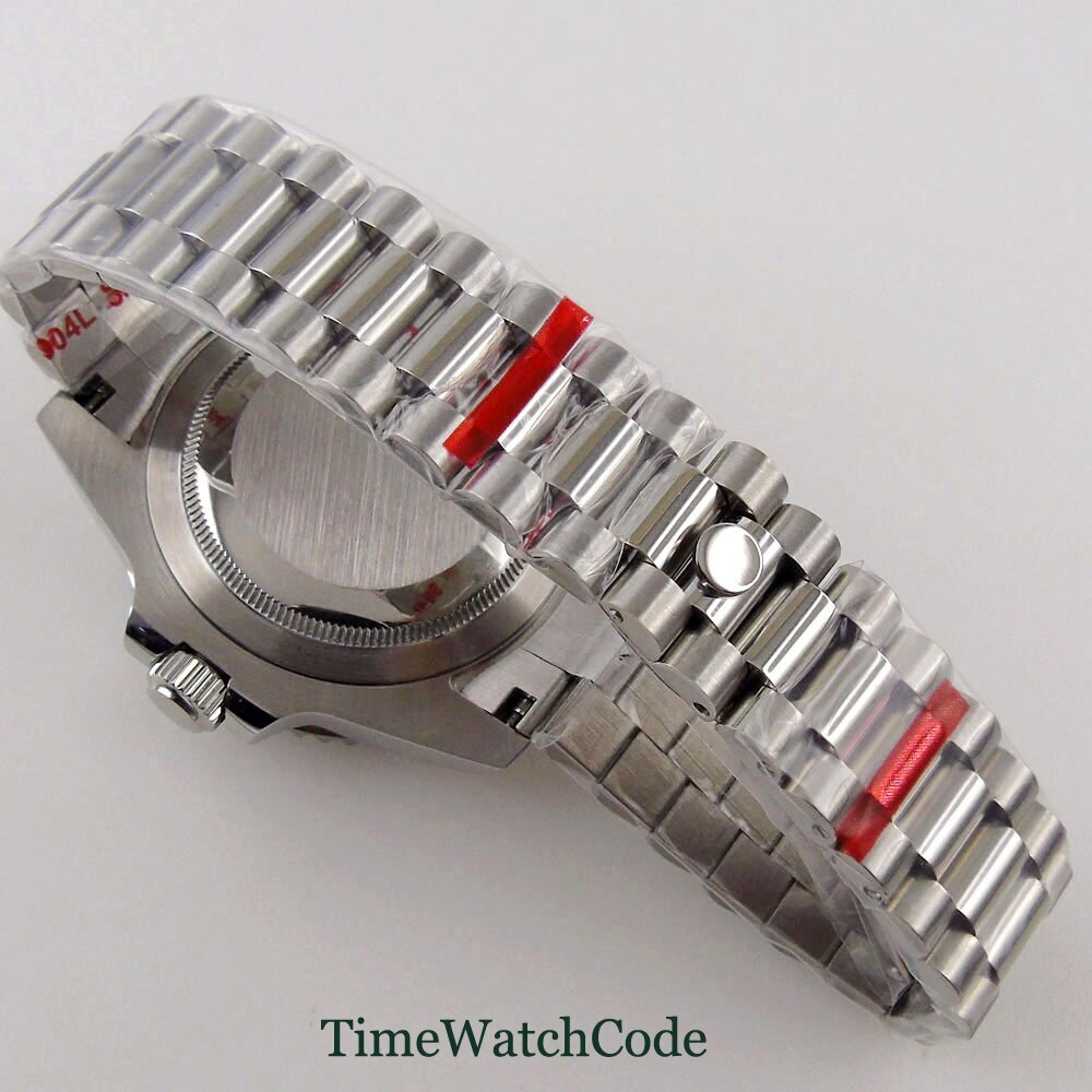 40mm Sapphire Watch Case 316L Strap fit NH35 ETA2824 PT5000 Miyota8215 DG2813