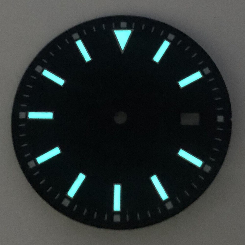 33.5mm Sterile Dial Luminous Fit NH35 Movement Black Blue Green Yellow White