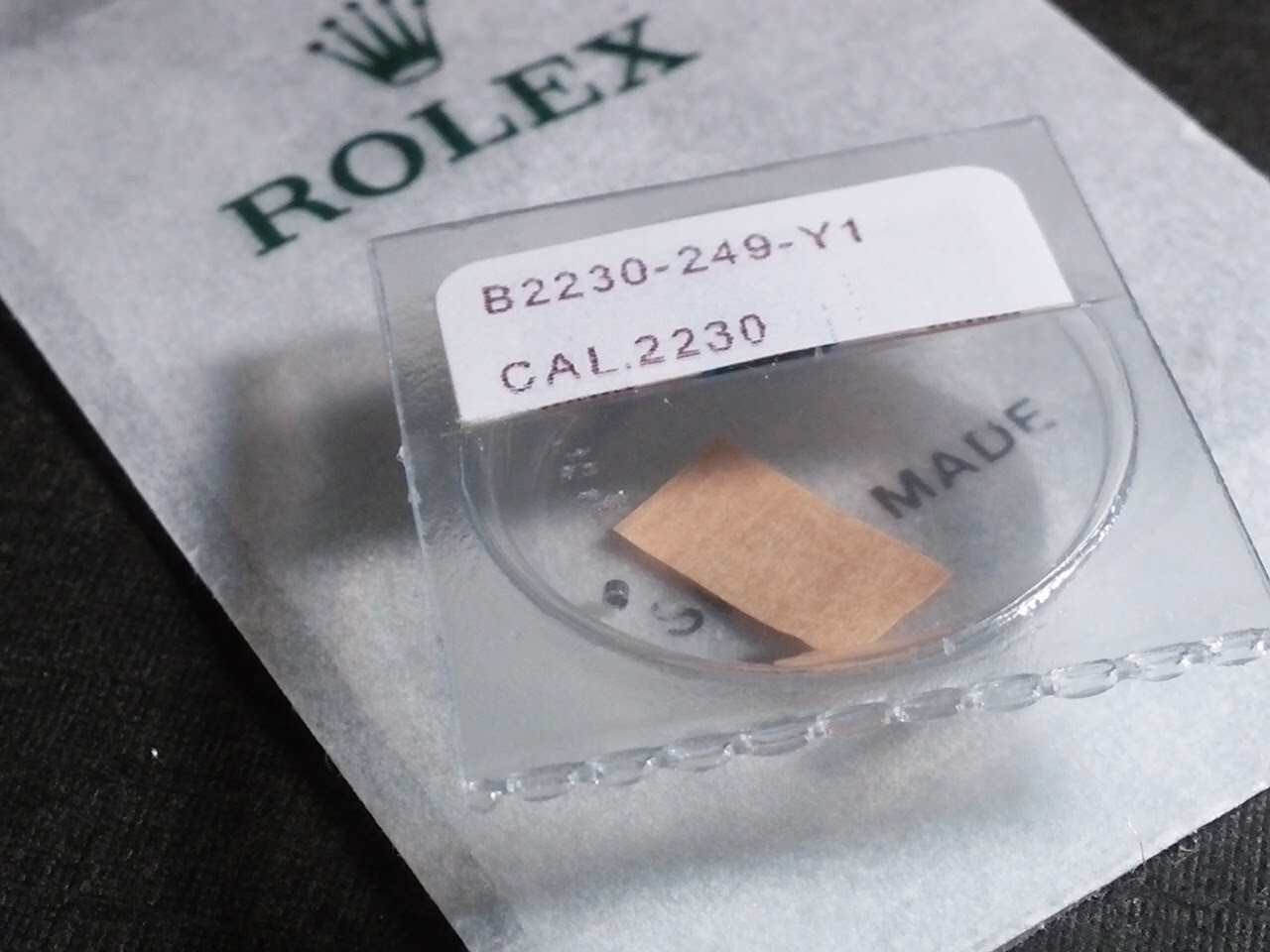 Original Rolex 2230 249 Setting Wheel Core NEW SEALED