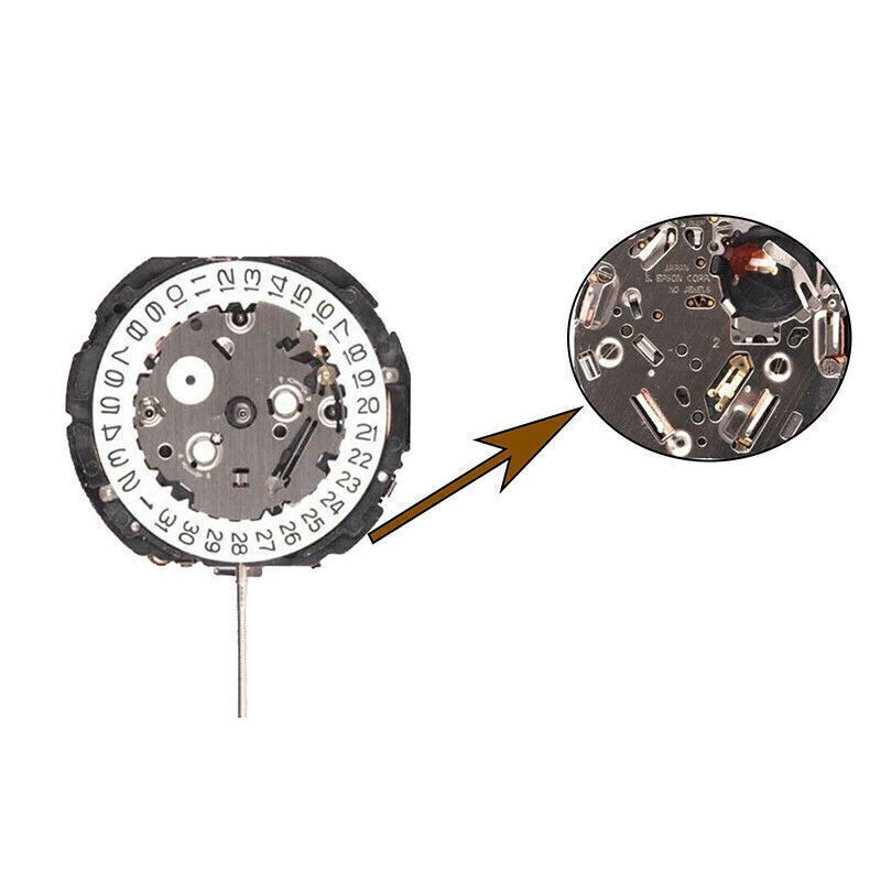 New ! YM62A Quartz Movement 3 Hands, Date At 3′ For 7T62A Watch Repair Parts