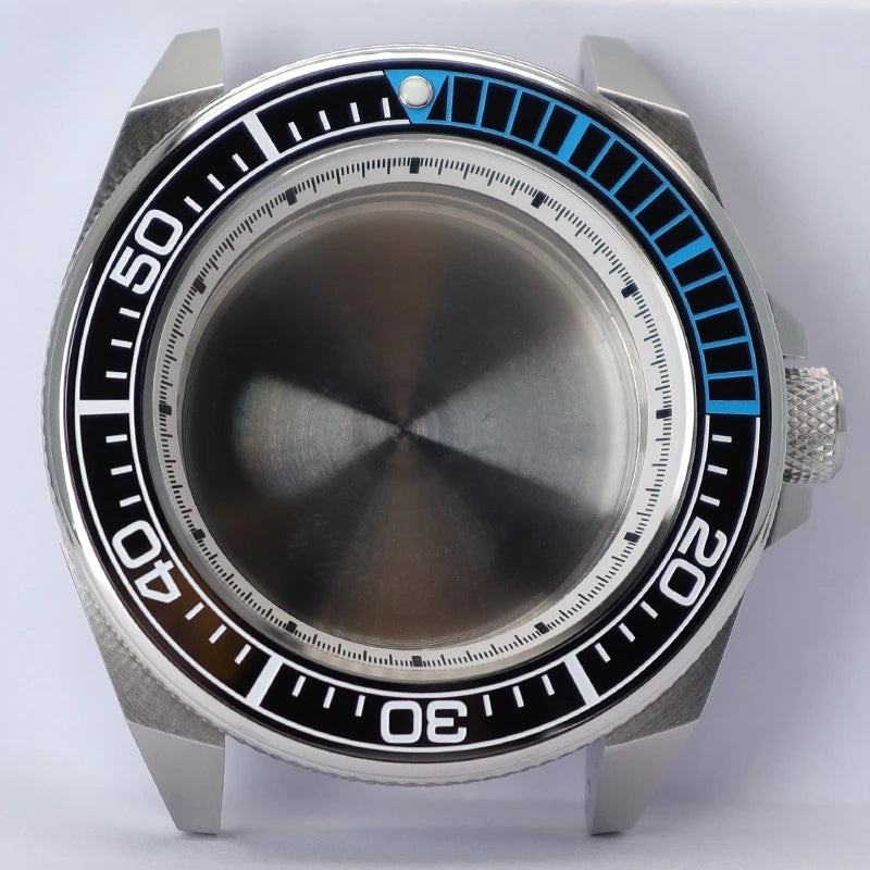 43mm Watch Case Sapphire Glass For Modified Samurai NH35 NH36 NH38 NH34 4R36