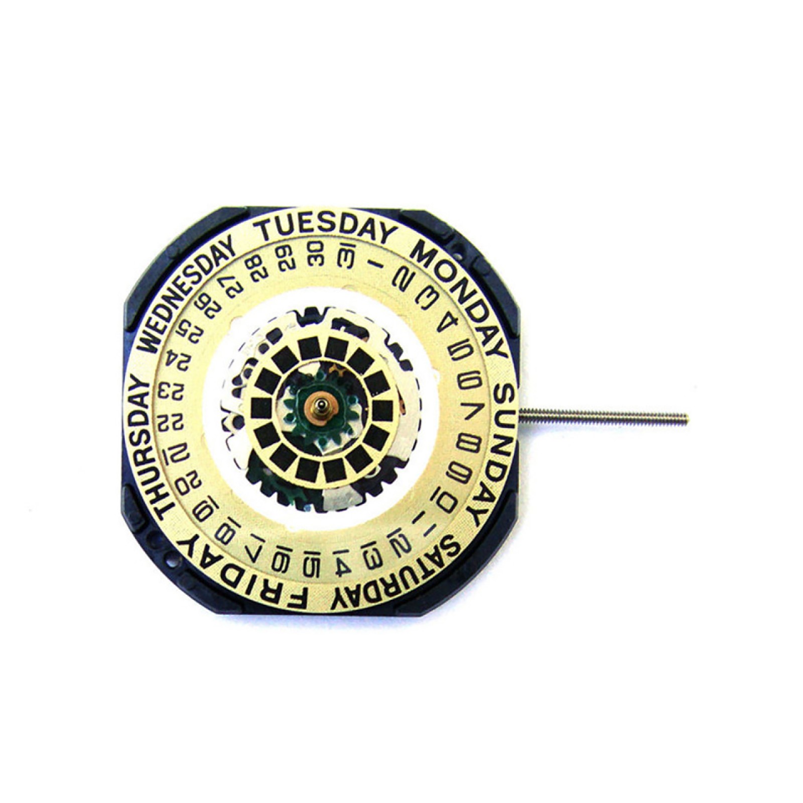 3 Hands With Date & Day Quartz Watch Replacement Movement For VX44E 11½ ‴ d