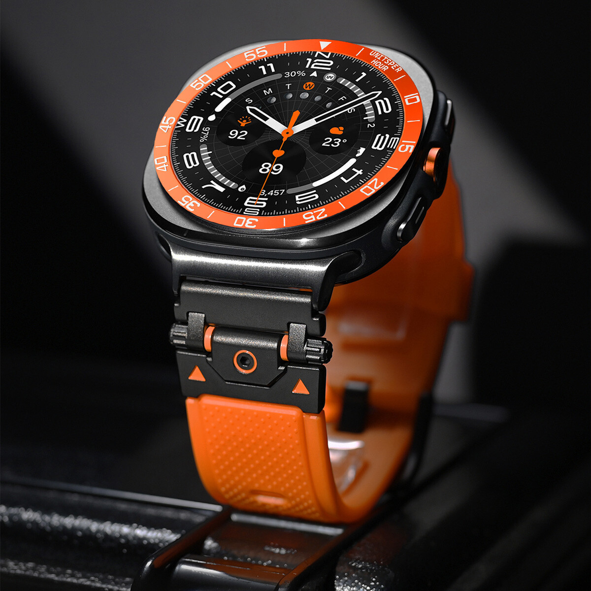 Bezel Styling Frame Ring For Samsung Galaxy Watch Ultra 47mm Metal Case Cover