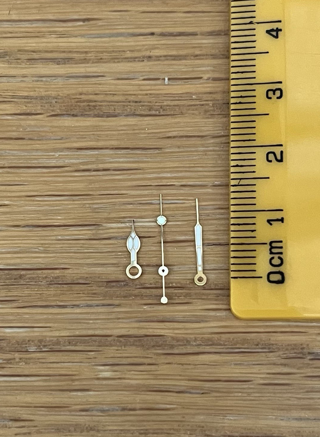 ETA 2824 Gold Cathedral Style Watch Hands For ETA 2834 2750 450.101 952.033 Etc