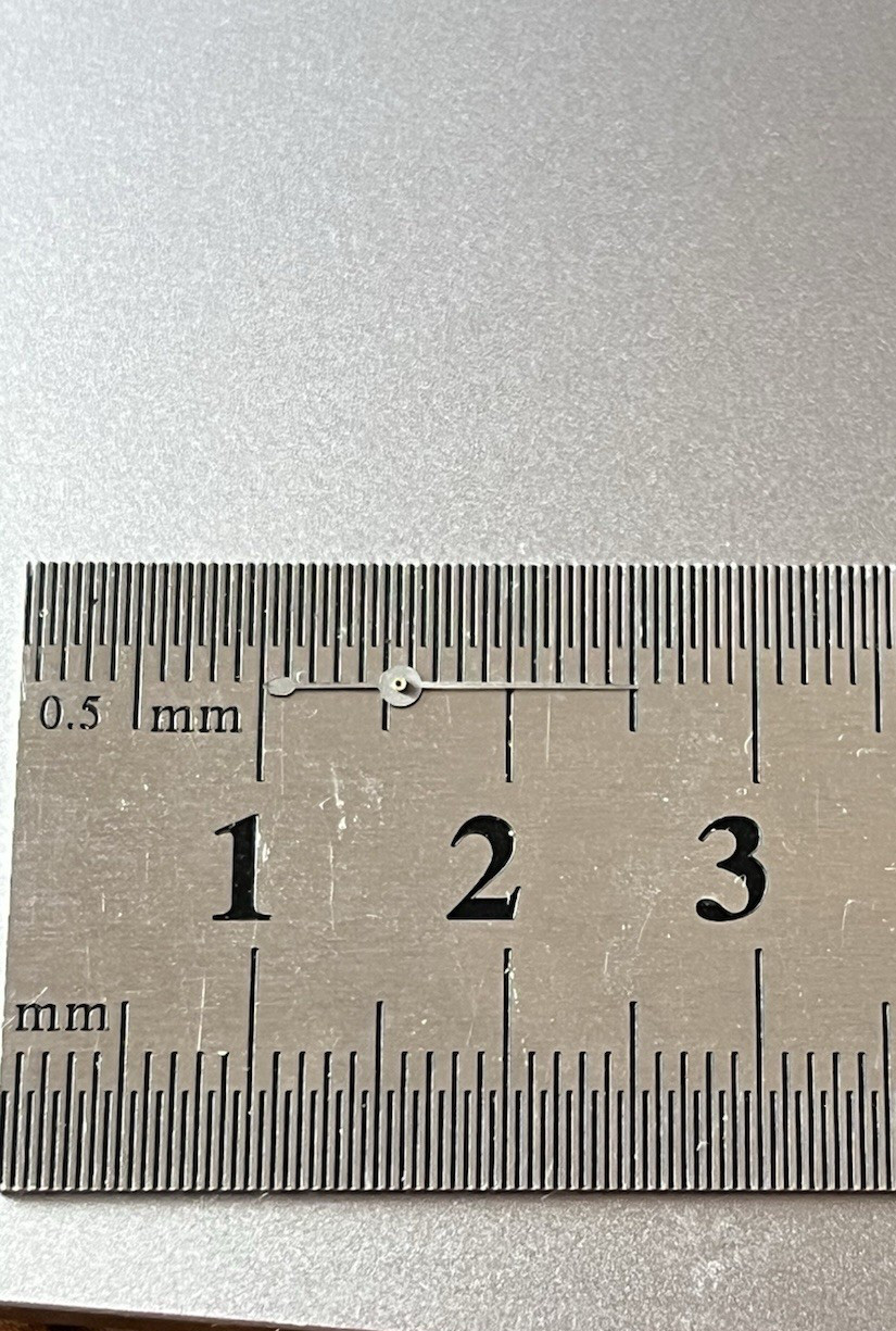 Waltham Watch Second Hand Silver / White 10 mm Total Length 15 mm